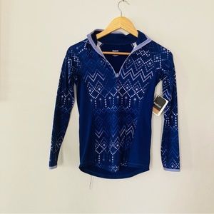 Reebok size large purple 1/4 zip jacket